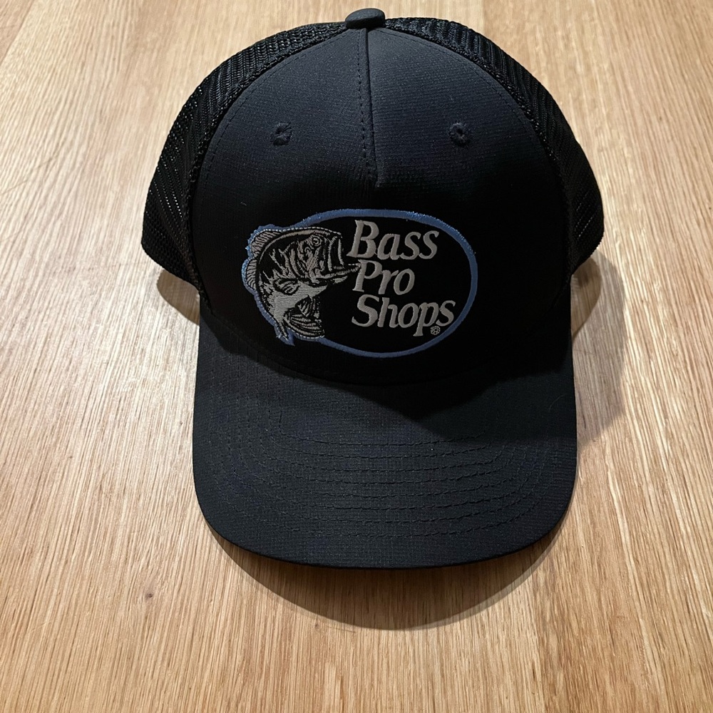 Bass Pro Shops Black Trucker Hat